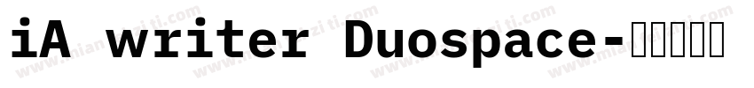 iA writer Duospace字体转换